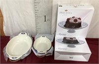 New Casserole Dishes by Easy Exotic, Cake Stands