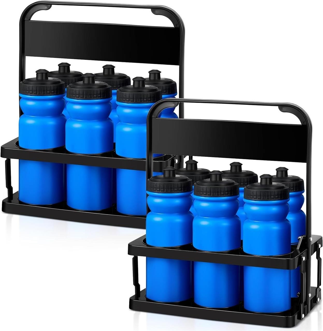 14 Pcs Water Bottle Carrier and Water Bottles Set