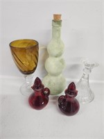 Red Avon decanter and more