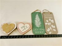 4pcs home decor & Wall signs