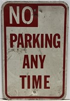 No Parking Any Time Sign 12" x 18"