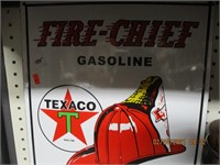 Tin Fire Chief Sign
