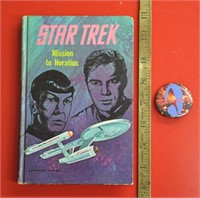 1968 Star Trek novel, pin back button