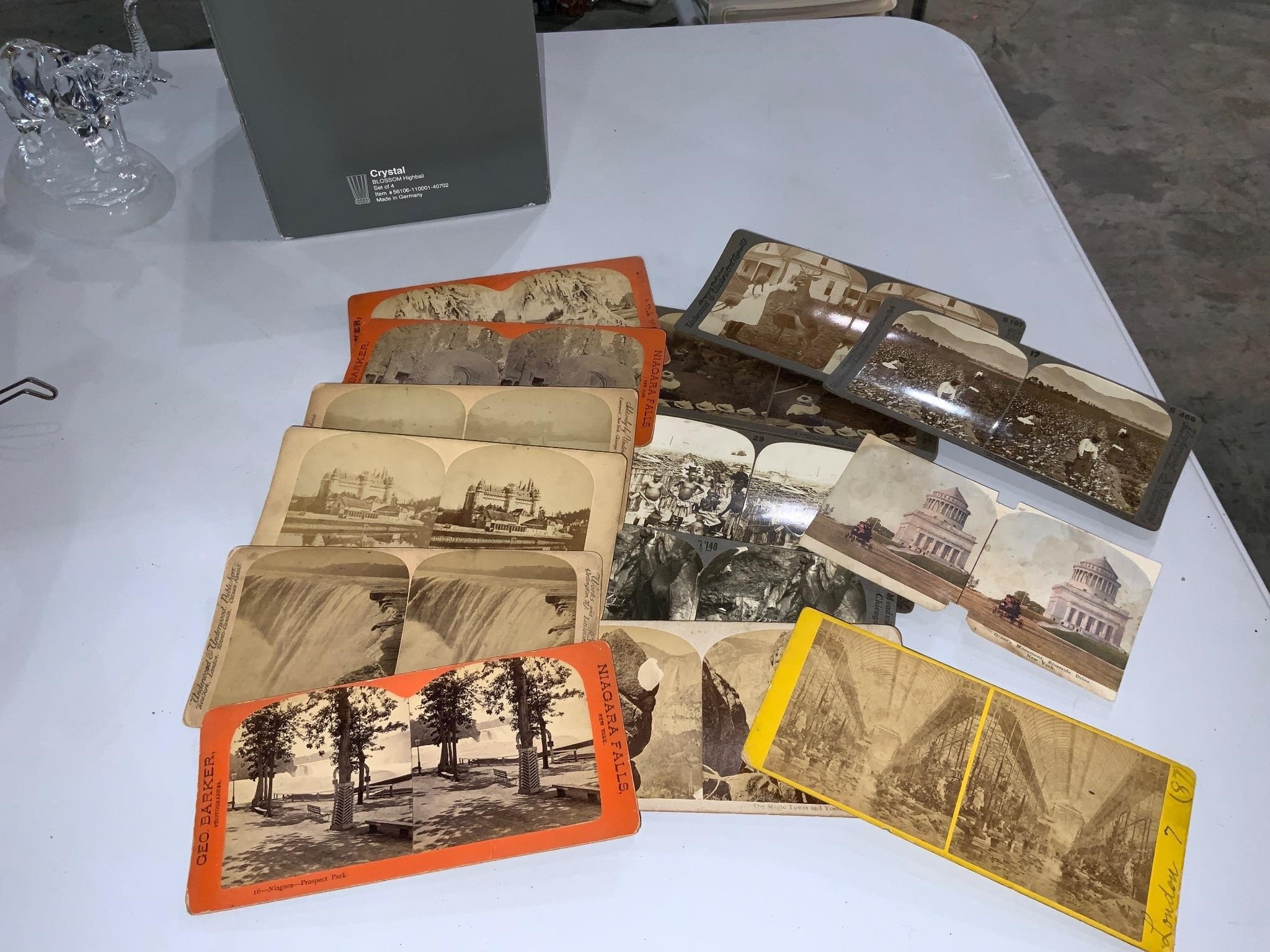 stack of stereoscope viewer cards