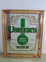 Ushers Scotch Whisky Mirror, 15" x 18"