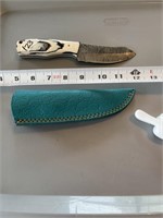 Knife with leather case