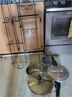 Pots, pans, and plate racks