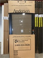 36" x 80" Black LH FV Storm Door w/ Hardware