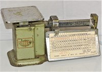 VINTAGE POSTAL SCALES BY TANNER SCALES CO.
