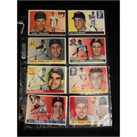 (8) Different 1955 Topps Baseball Cards