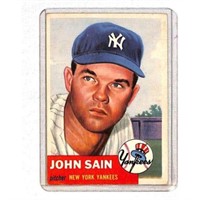 1953 Topps Johnny Sain Nice Condition