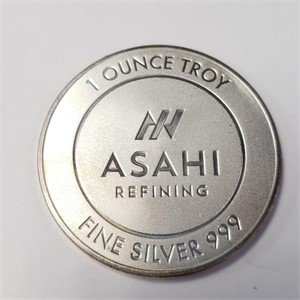 Fine 999 1 Oz Silver Asahi Coin