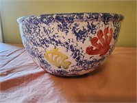 Hand painted made in Italy bowl, mixing bowl