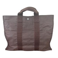 Hermes Herline MM Tote Bag Handbag Brown