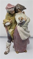 Lladro Children with puppy 14" tall