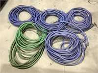 5 garden hoses-unknown lengths