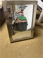 Mirrored Medicine Cabinet.. sets in wall.. approx