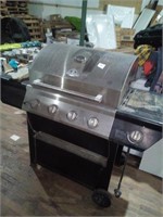 Large grill Master grill with side propane burner