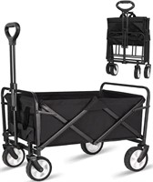 Collapsible Foldable Wagon  Beach Cart  Black