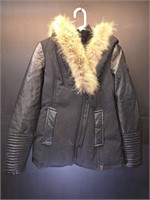 Rudsak Leather & Fur coat Size PS