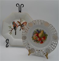 Fancy Fruit Plate & Bird Plate