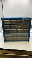 20 Tray Parts Bin with Misc. Fishing Tackle