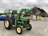 JOHN DEERE 1050 W/ MODEL 75 5FT FRONT END LOADER