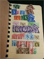 Stock Book of Mostly Great Britain Stamps