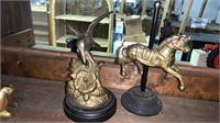 3 Assorted Brass Figures