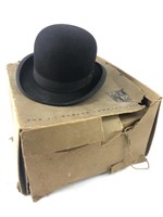 Antique TW Chestergate Bowler Hat w J.L. Hudson