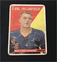 1958 Topps Hockey Card Earl Ingarfield