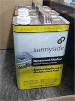 3- Un-Used Gallons of Denatured Alcohol
