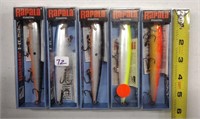 5 Rapala Fishing Lures- new in pkgs.