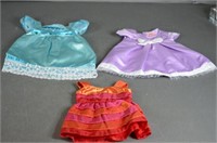 Lot of 3 American Girl Dresses