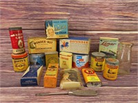 Lot of Adv. Tins and Boxes