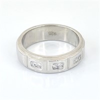 Silver Band RIng, Unisex, 925 Silver, 10 Grams US