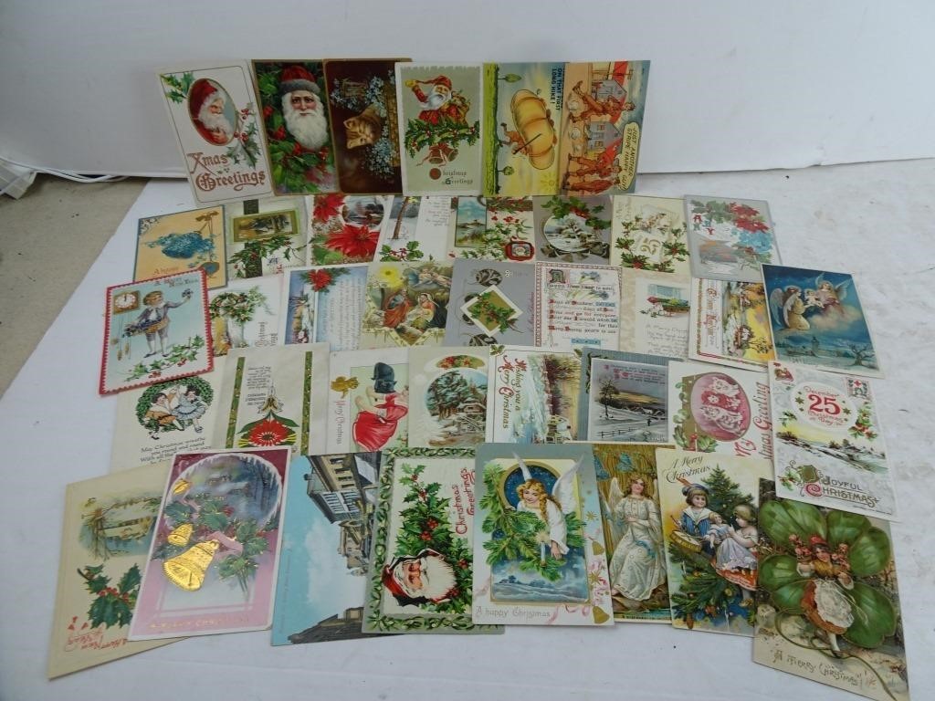 Lot of Antique Christmas & New Years Post Cards