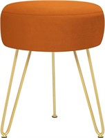 Tangerine Vanity Foot Stool