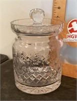 Royal crystal biscuit jar