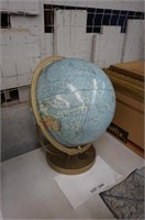Great World Globe by Replogle on metal base
