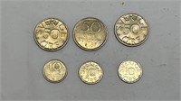 Swedish 50 & 10 coin currency