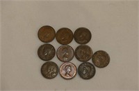 10 Canadian Pennies