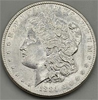 Silver 1884 Morgan Dollar