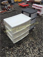 (2) POLY STORAGE BINS