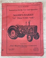 Massey Harris 55 & 55K Care & Operation Guide