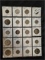 (20) COINS FROM DIFFERENT FOREIGN COUNTRIES