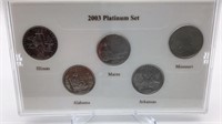 2003 Platinum Quarter Set