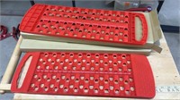 (2) BOXES OF 2 TIRE TREADS RED