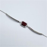 Sterling Silver Natural Enhanced Ruby (2.3ct)