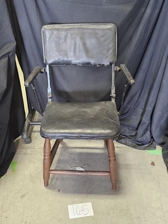 Vintage Upholstered Folding Chair